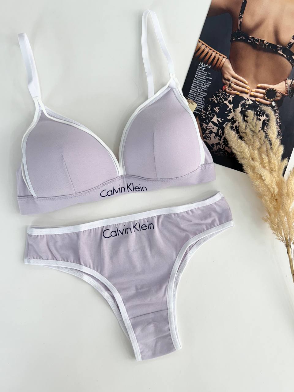 ست هارنس دار Calvin Klein طرح اسپرت - رنگ یاسی