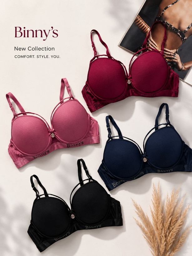سوتین کاپ دار تو خالی برند بنیس Binny's | کاپ B
